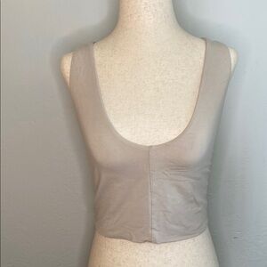 Indigo Luna Beige Crop Top